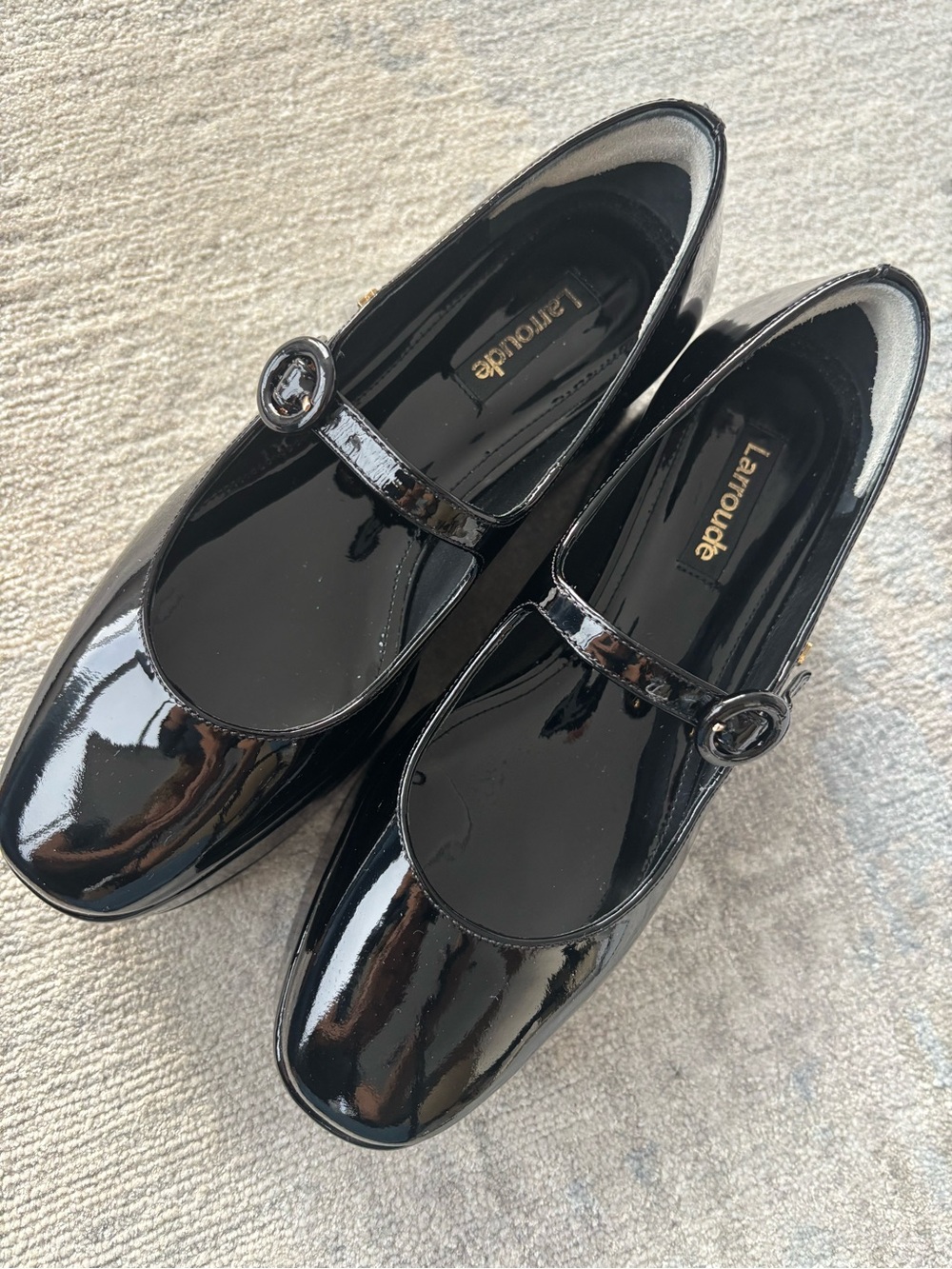 New In Box - Larroude Blair Flatform Mary Janes Size 7 - Picture 9 of 13